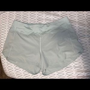 Mint lululemon Speed Up shorts 4inch